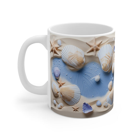 Strand & Muschel Tasse – Maritime Entspannung für jeden Tag