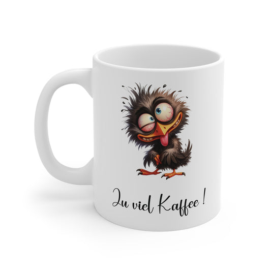 Lustige Kaffee-Tasse – Für alle, die morgens etwas zu viel Kaffee hatten ☕😂🐦