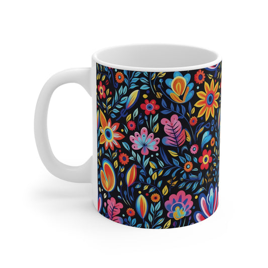 Blumenmuster Tasse – Farbenfrohe Eleganz für jeden Tag 🌸🌼☕