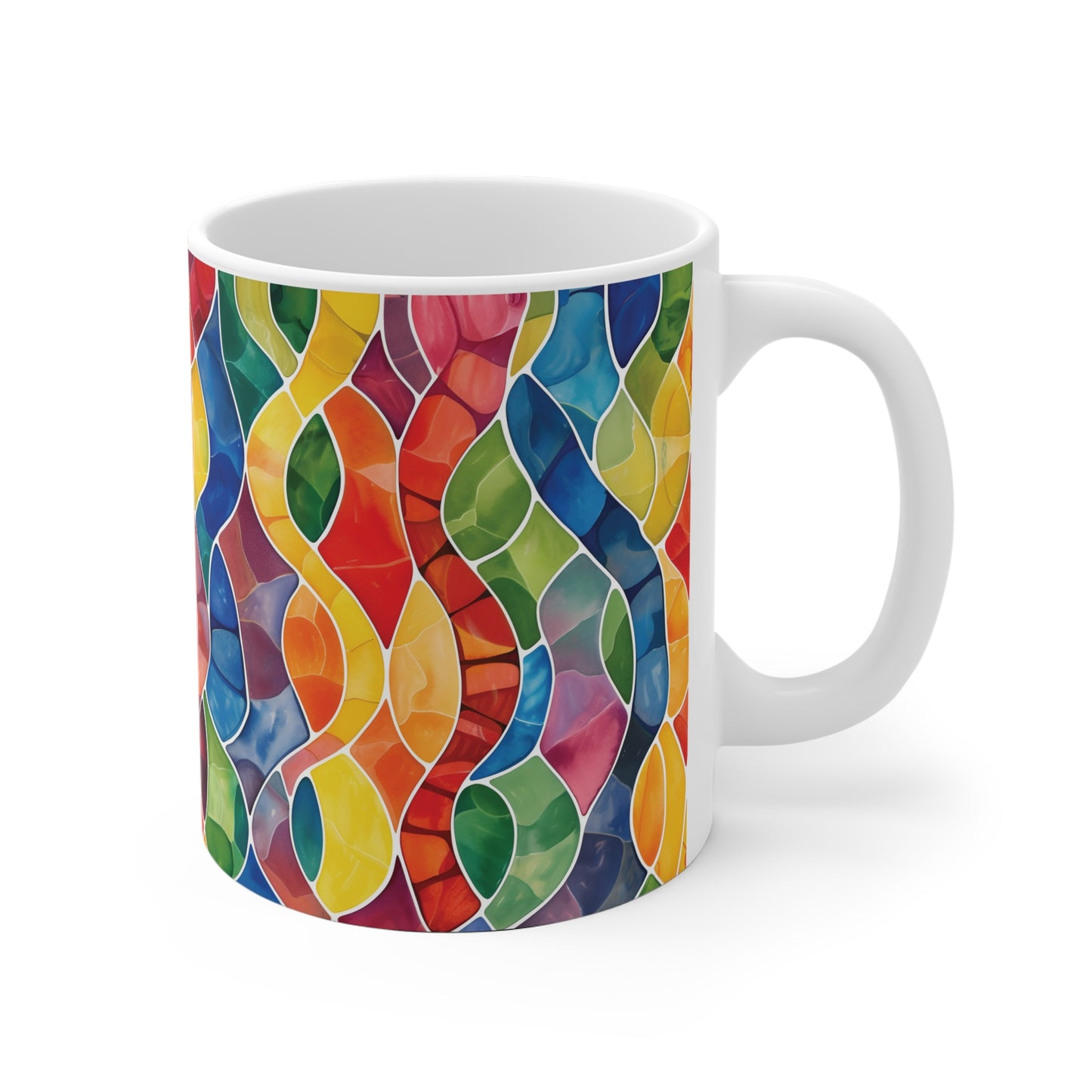 Mosaik Tasse bunt – Farbenfrohe Kaffee Tasse mit modernem Glasmosaik-Design für stilvolle Wohnmomente