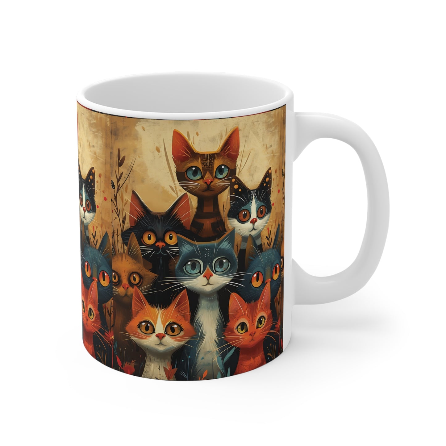 Katzen-Tasse – Liebevoll gestaltetes Katzenmotiv für Tierfreunde 🐱❤️☕