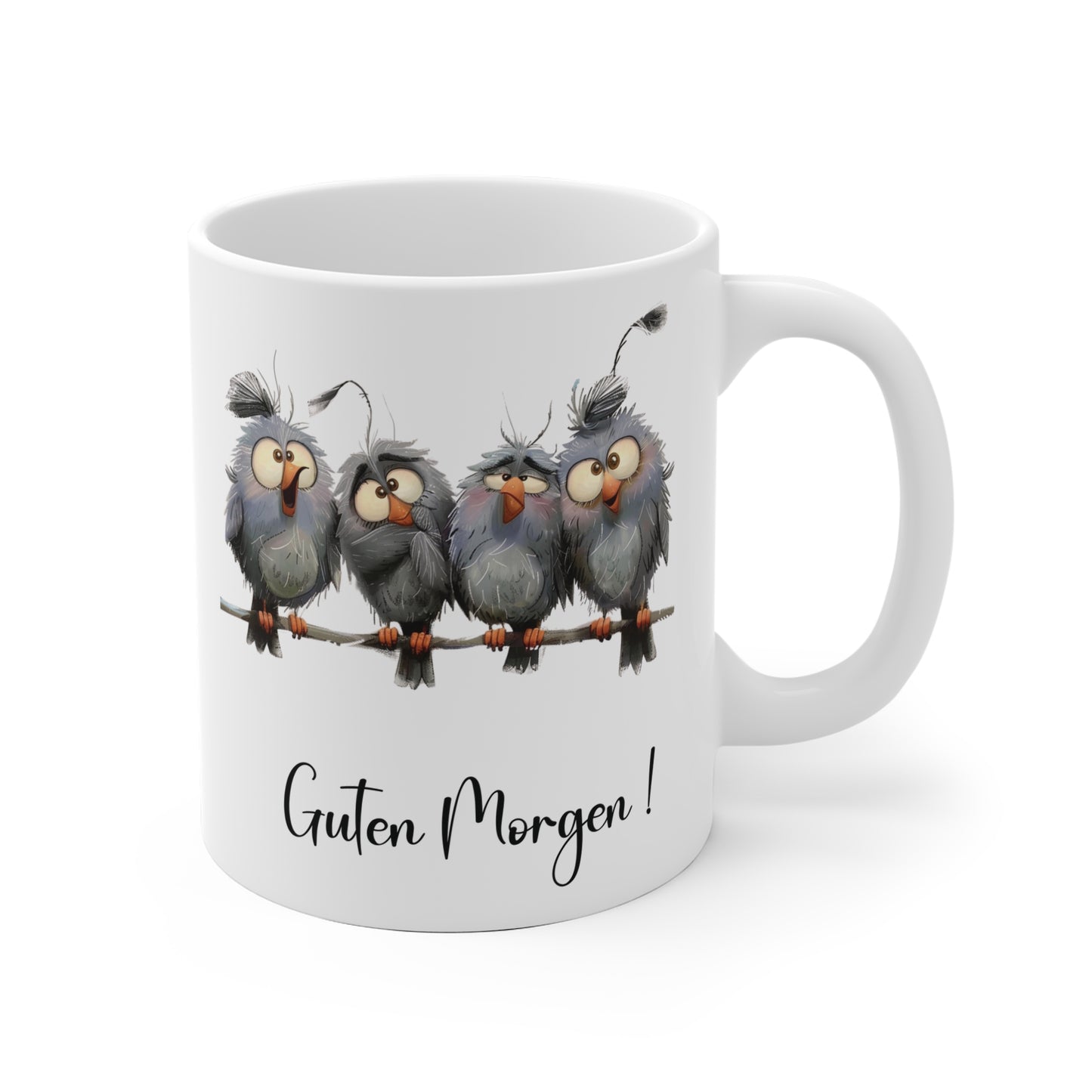 Guten Morgen Tasse – Lustige Vogel Tasse für Kaffee, Tee und einen humorvollen Start in den Tag