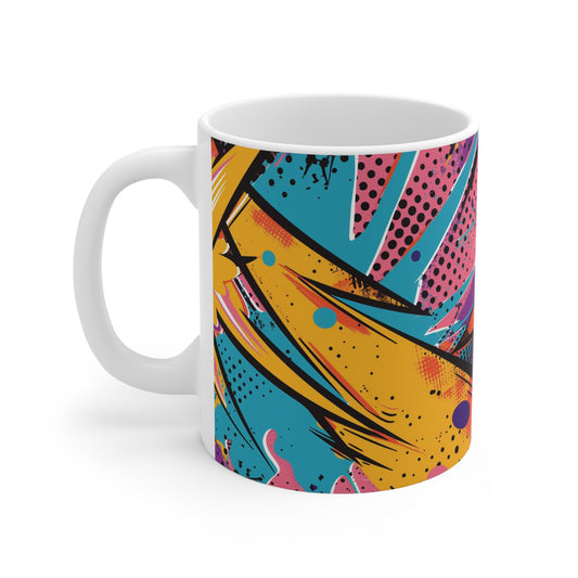 Comic-Art Tasse – Farbenfrohes Design mit urbanem Pop-Art Flair 🎨⚡☕