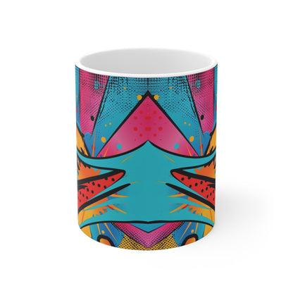 Pop-Art Wirbel Tasse – Ausdrucksstarkes Design voller Energie und Farbe 🎨⚡☕