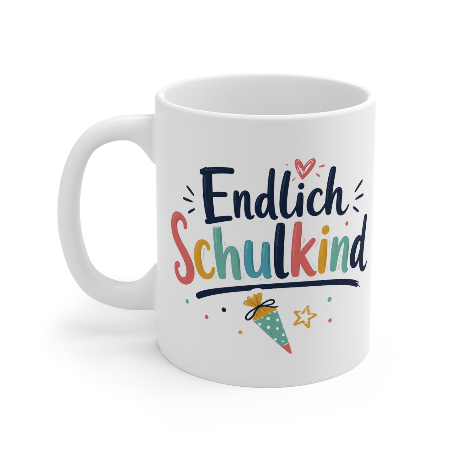 Tasse „Endlich Schulkind“