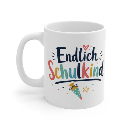 Tasse „Endlich Schulkind“