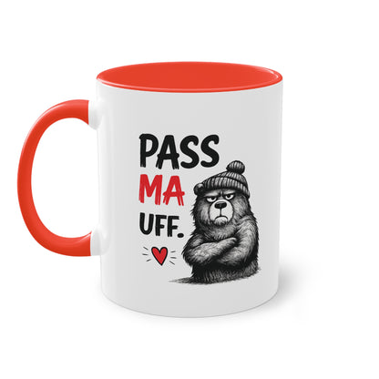 Tasse „Pass Ma Uff.“ – Berliner Schnauze trifft Bärenstärke 🐻☕❤️