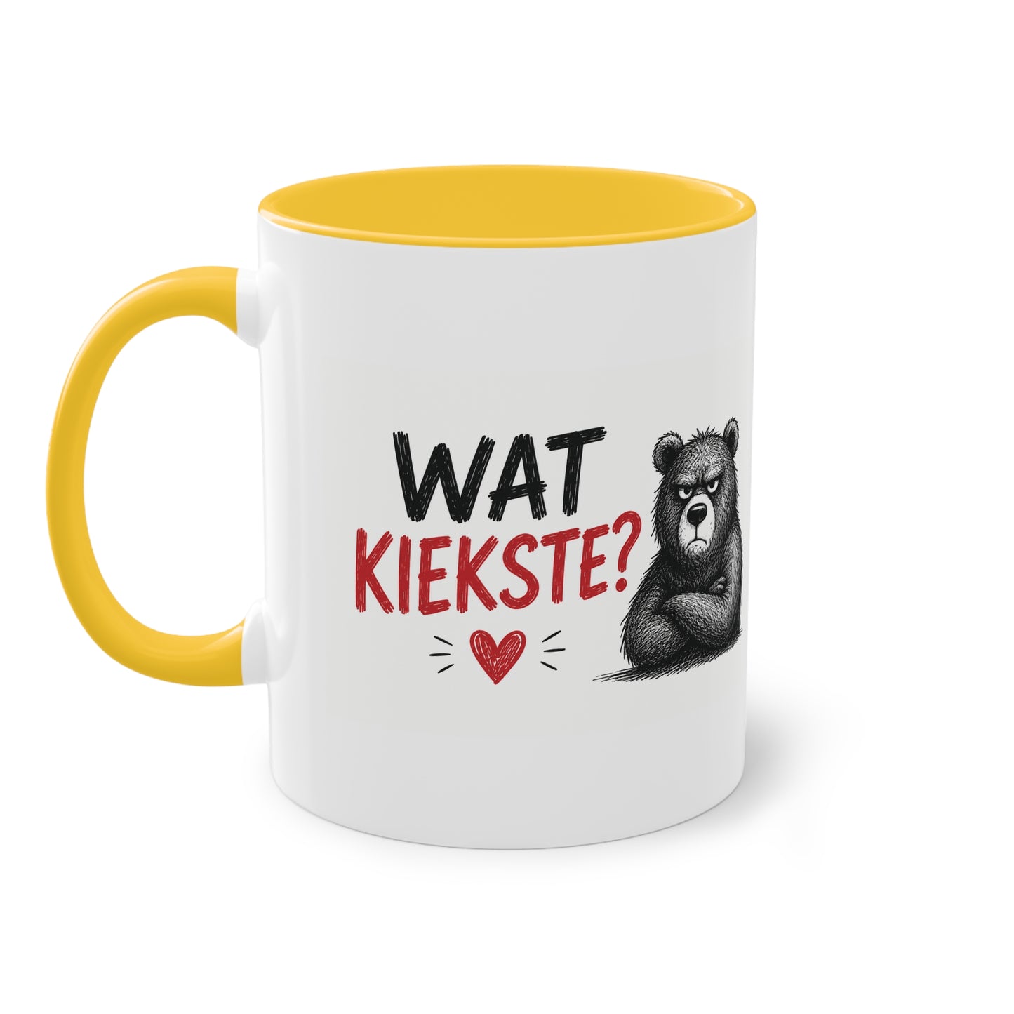 Tasse „Wat Kiekste?“ – Berliner Schnauze mit Humor ☕🐻