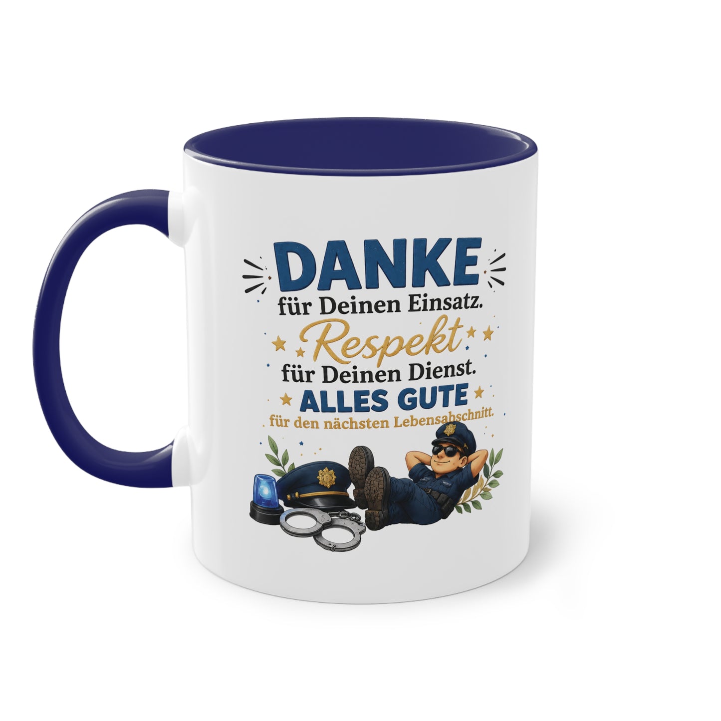 Danke für Deinen Einsatz. Respekt für Deinen Dienst. Alles Gute für den nächsten Lebensabschnitt. 👮☕💙