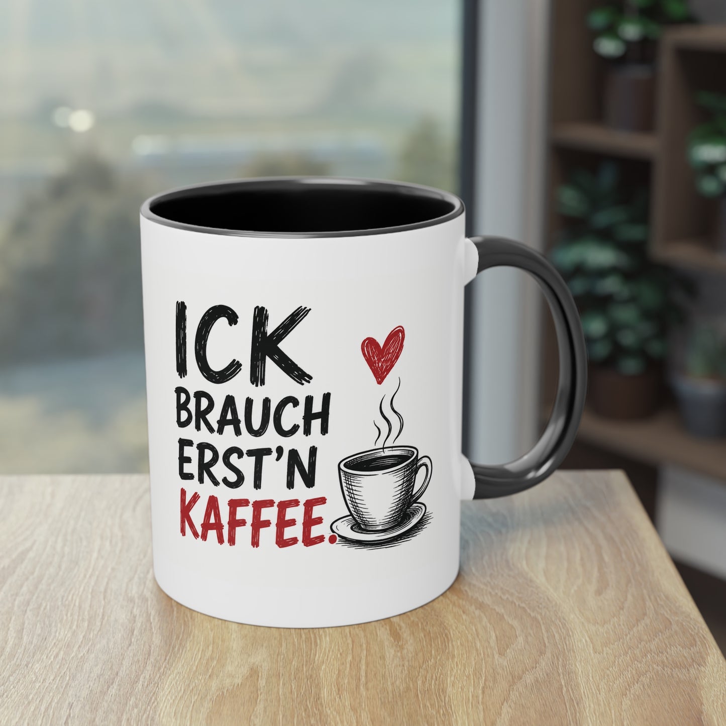 „Ick brauch erst’n Kaffee“ – Berliner Sprüche Tasse mit Humor ☕❤️