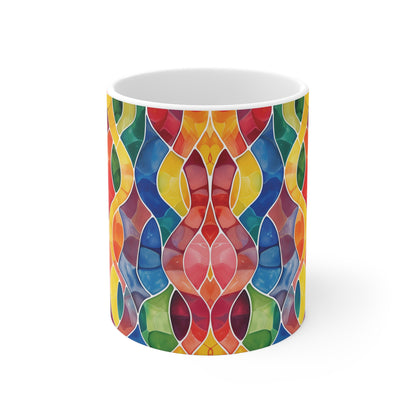 Mosaik Tasse bunt – Farbenfrohe Kaffee Tasse mit modernem Glasmosaik-Design für stilvolle Wohnmomente