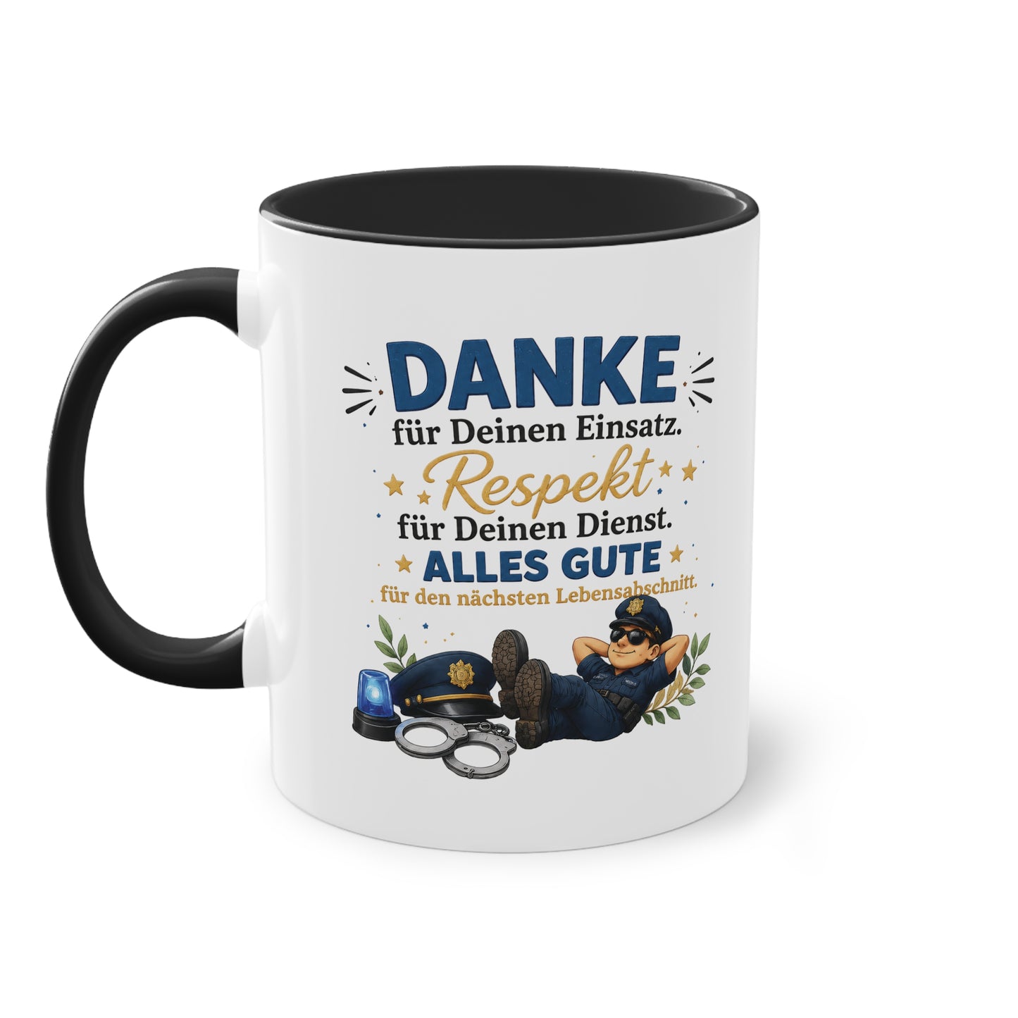 Danke für Deinen Einsatz. Respekt für Deinen Dienst. Alles Gute für den nächsten Lebensabschnitt. 👮☕💙