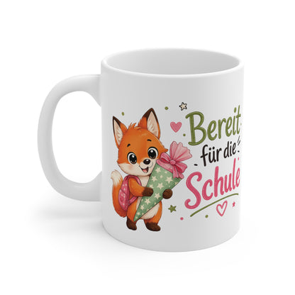 Tasse „Bereit für die Schule- Fuchs-Tasse