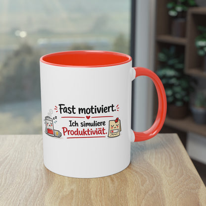 Fast motiviert. – Ich simuliere Produktivität.