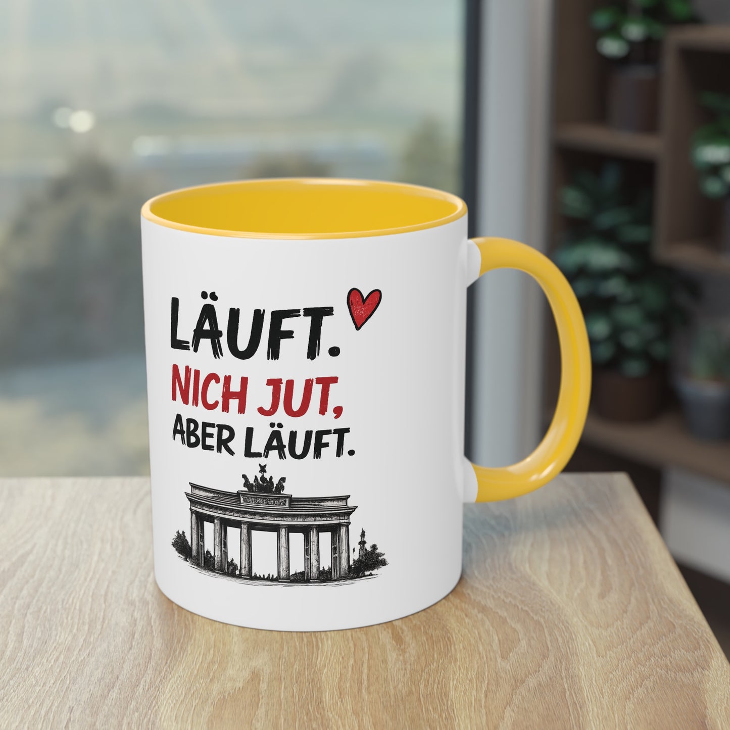 „Läuft. Nich jut, aber läuft.“ – Berliner Sprüche Tasse mit Humor ❤️