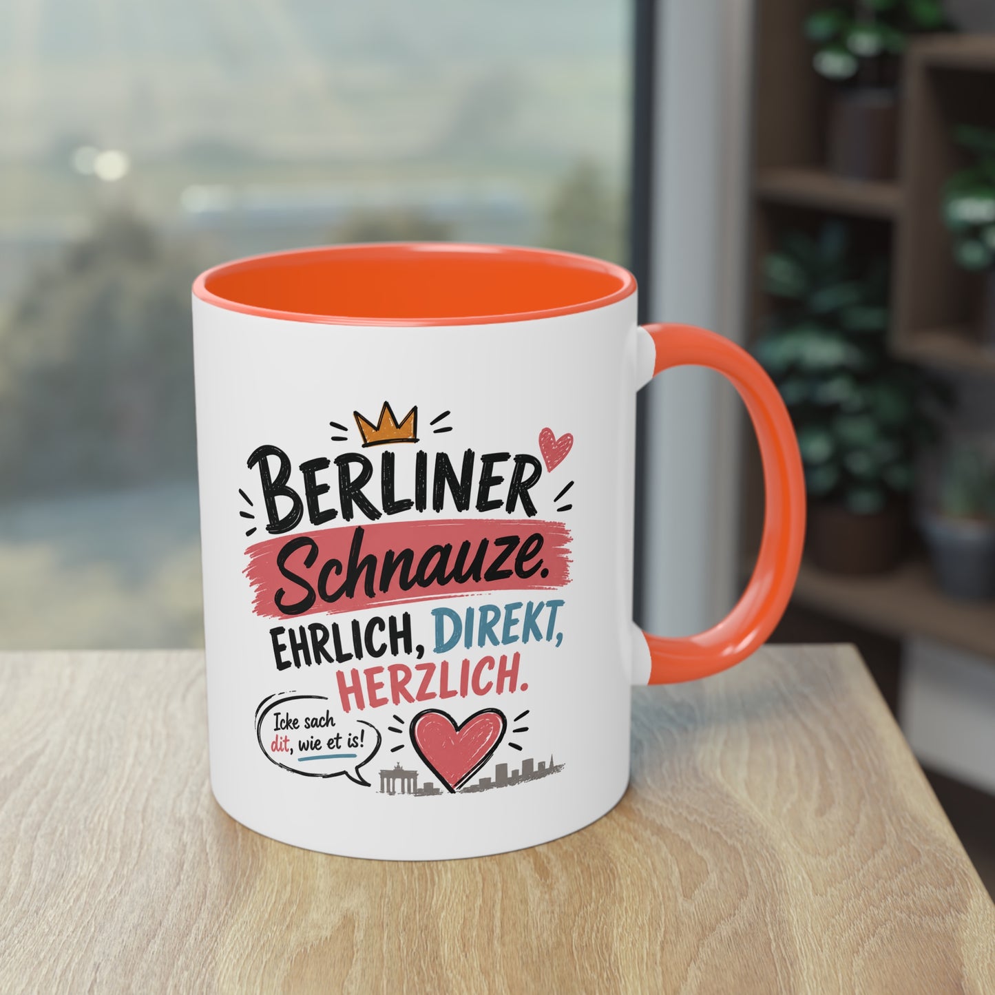 Berliner Schnauze. Ehrlich. Direkt. Herzlich. – Berliner Tasse mit Humor & echtem Hauptstadt-Charme