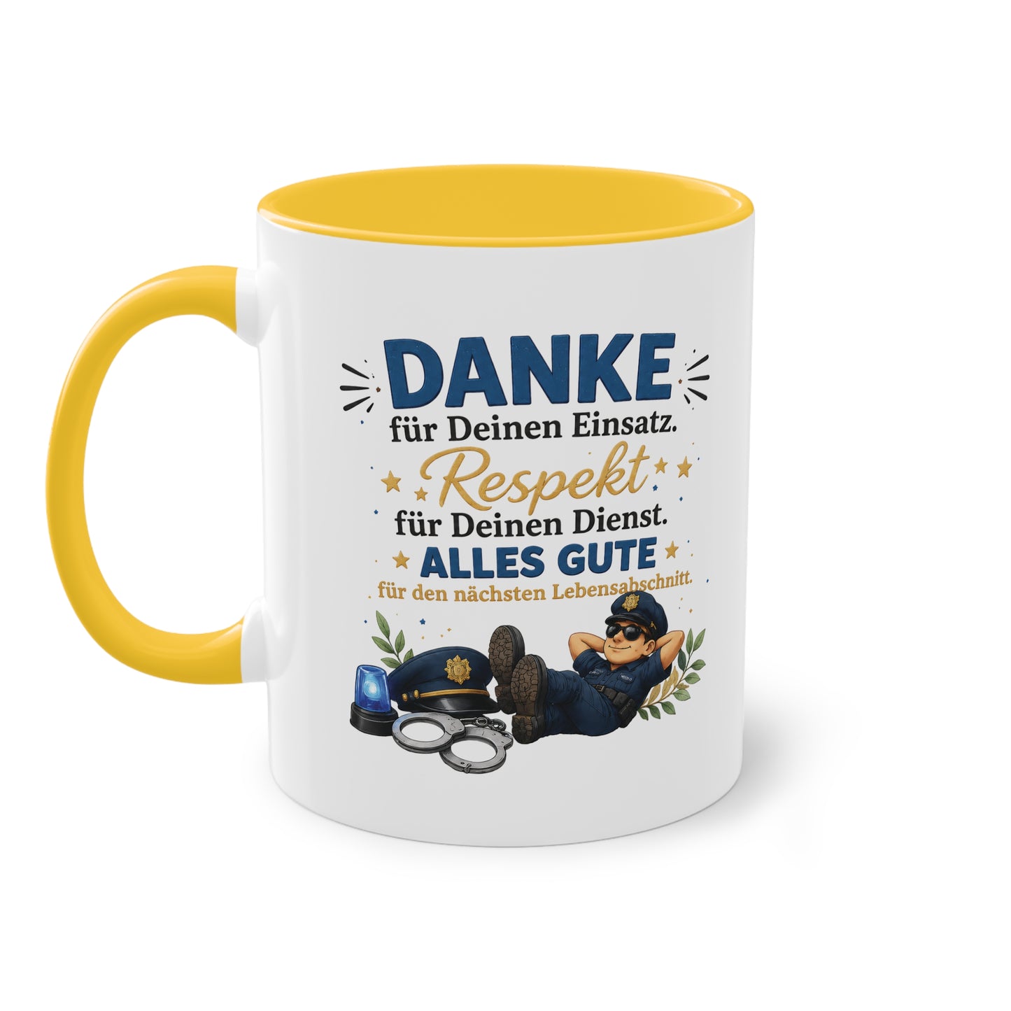 Danke für Deinen Einsatz. Respekt für Deinen Dienst. Alles Gute für den nächsten Lebensabschnitt. 👮☕💙