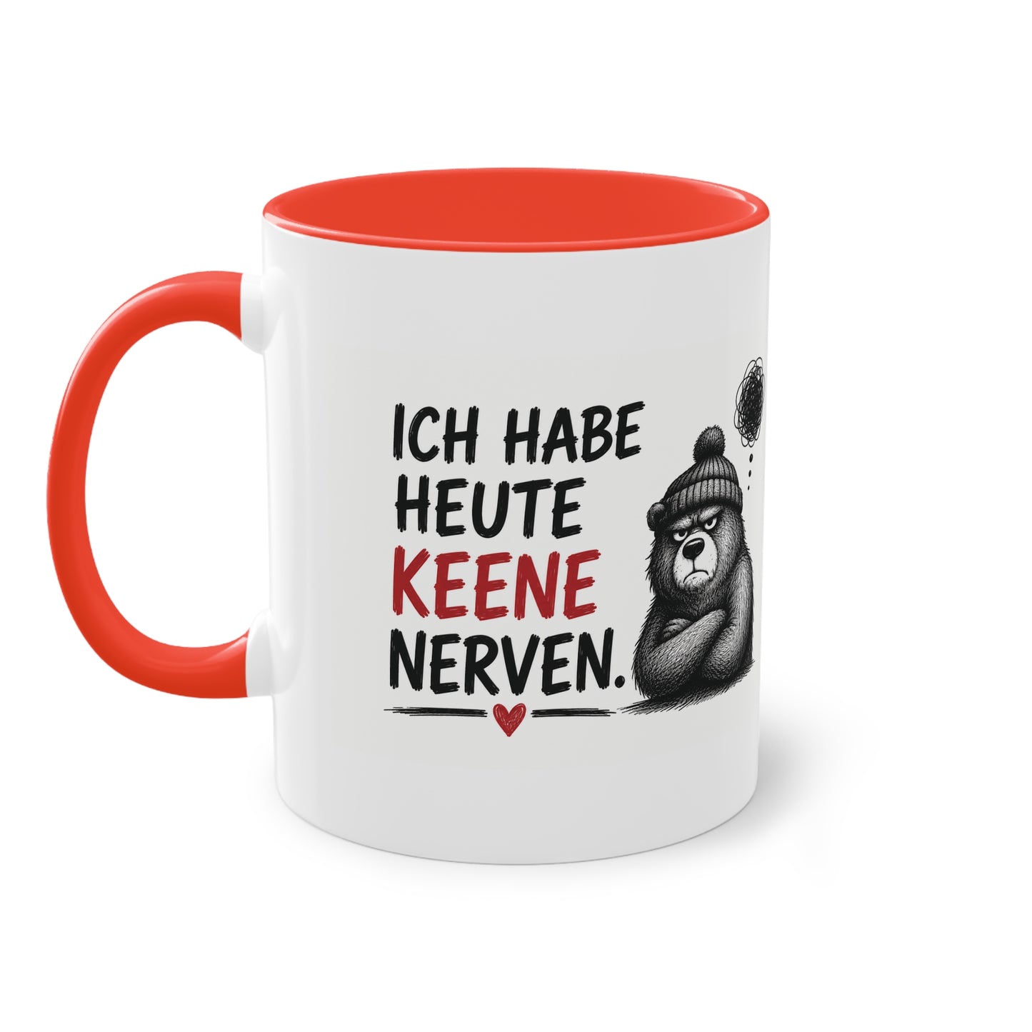 „Ich habe heute keene Nerven.“ – Berliner Sprüche Tasse mit Humor ❤️