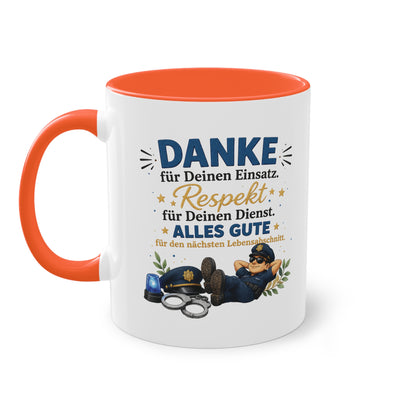 Danke für Deinen Einsatz. Respekt für Deinen Dienst. Alles Gute für den nächsten Lebensabschnitt. 👮☕💙