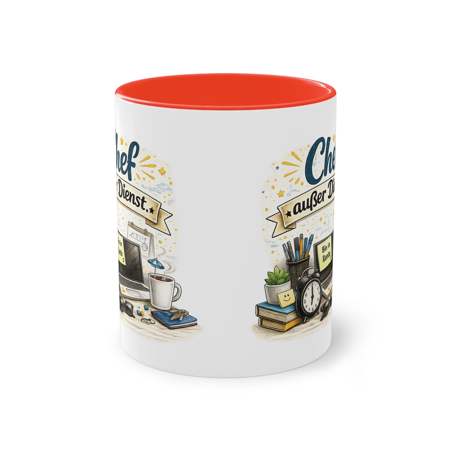 Tasse „Chef außer Dienst“ ☕📋🎉