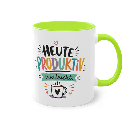 Heute produktiv. Vielleicht. – Lustige Kaffee Tasse für Büro, Homeoffice &amp; alle mit Humor