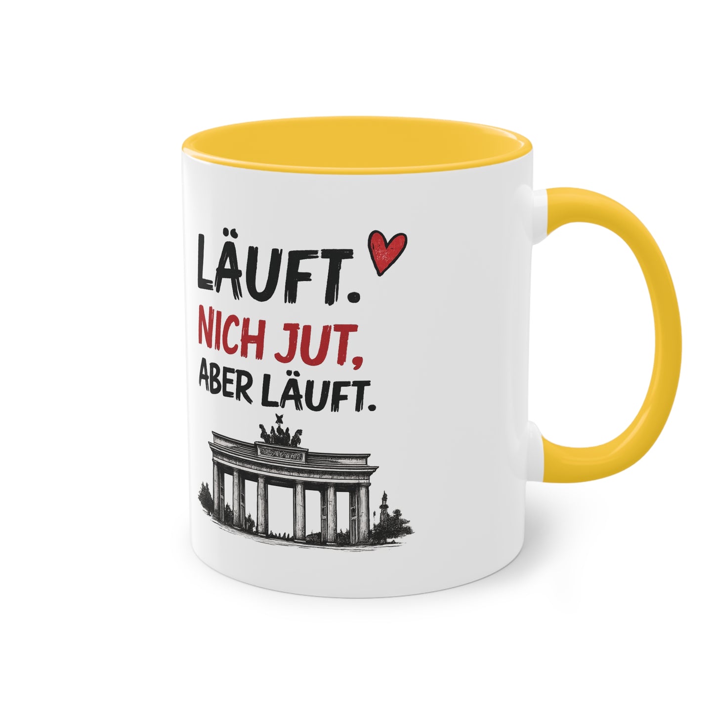 „Läuft. Nich jut, aber läuft.“ – Berliner Sprüche Tasse mit Humor ❤️