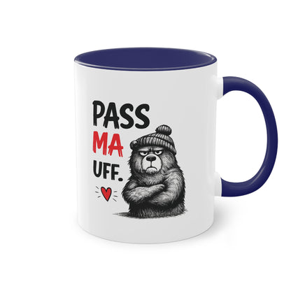 Tasse „Pass Ma Uff.“ – Berliner Schnauze trifft Bärenstärke 🐻☕❤️
