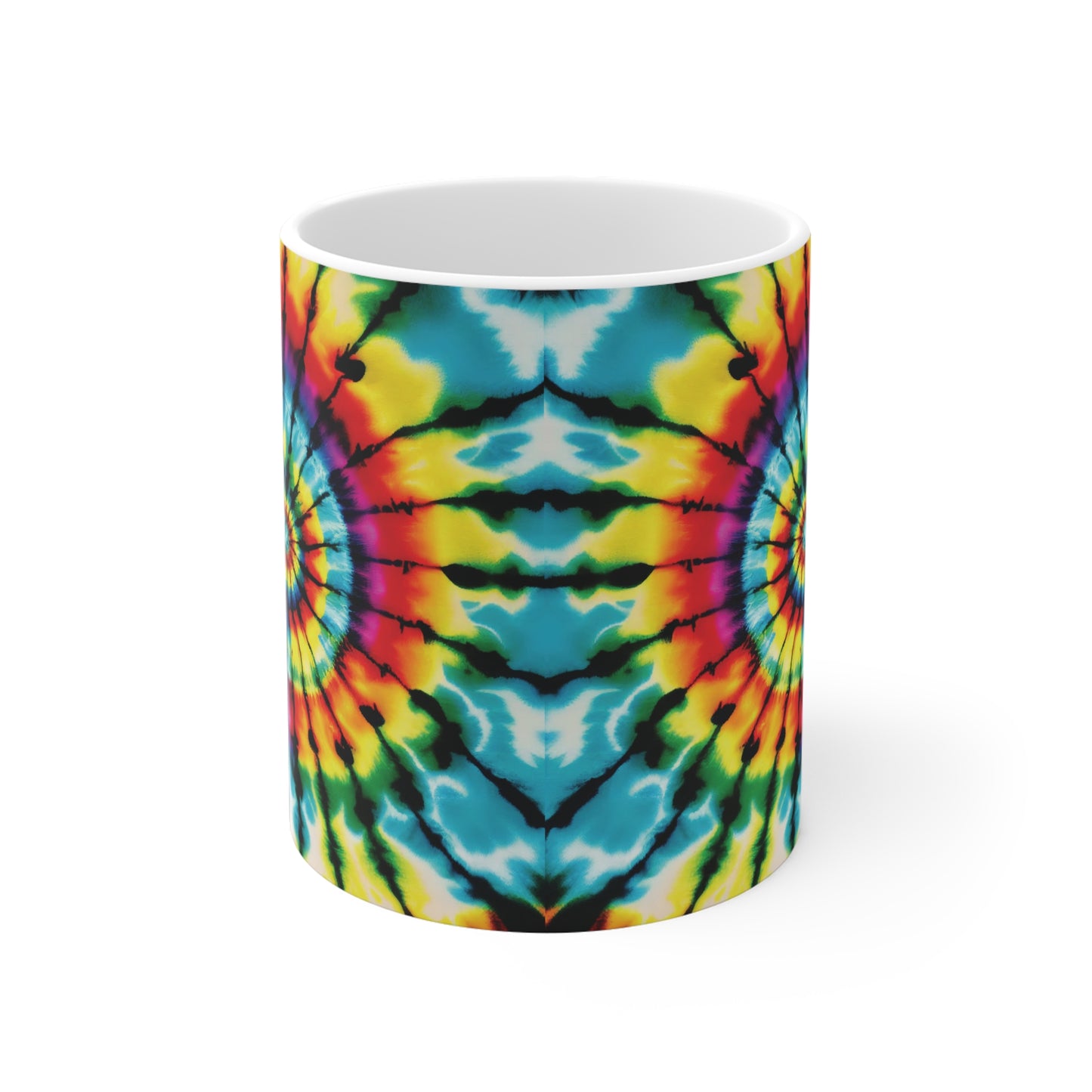 Batik-Tasse – Farbenfrohes Tie-Dye Design voller Lebensfreude 🌈☕✨