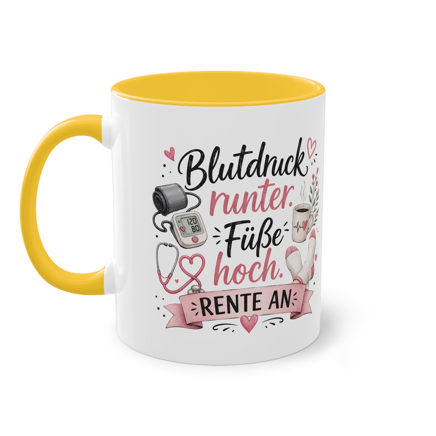 Blutdruck runter. Füße hoch. Rente an. 💗🩺☕