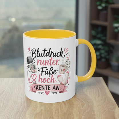Blutdruck runter. Füße hoch. Rente an. 💗🩺☕