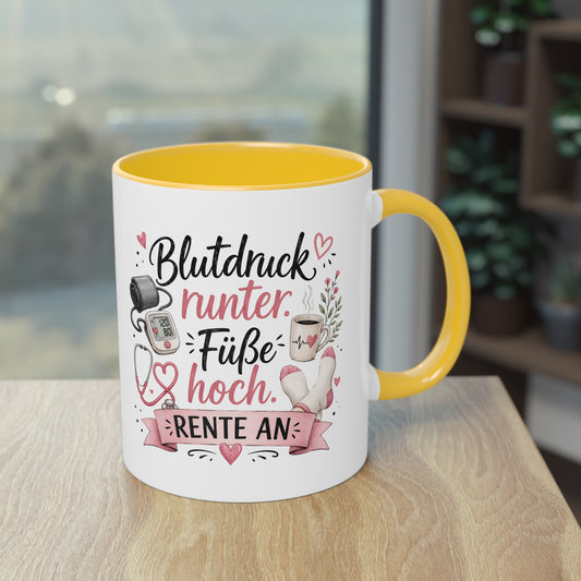 Blutdruck runter. Füße hoch. Rente an. 💗🩺☕