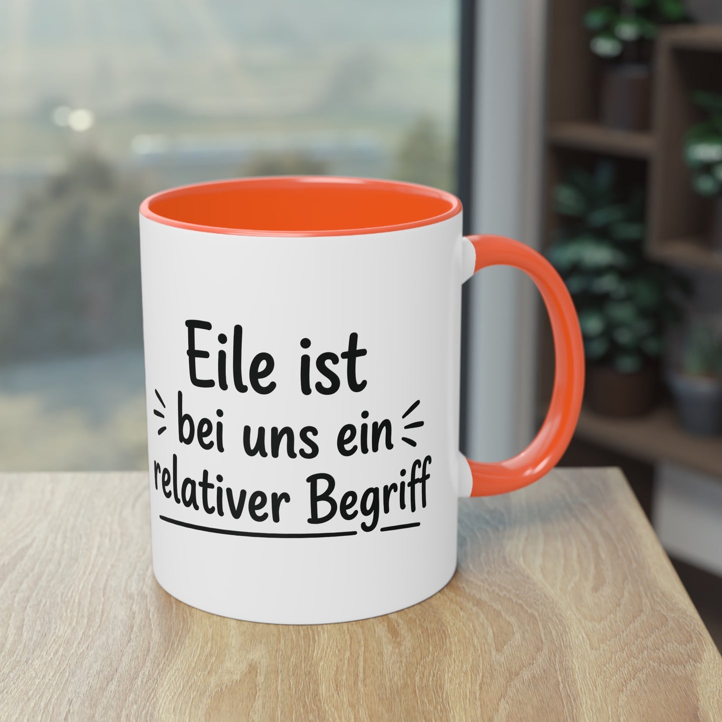 Tasse „Eile ist bei uns ein relativer Begriff“ – Humorvolle Behördentasse