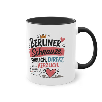 Berliner Schnauze. Ehrlich. Direkt. Herzlich. – Berliner Tasse mit Humor & echtem Hauptstadt-Charme