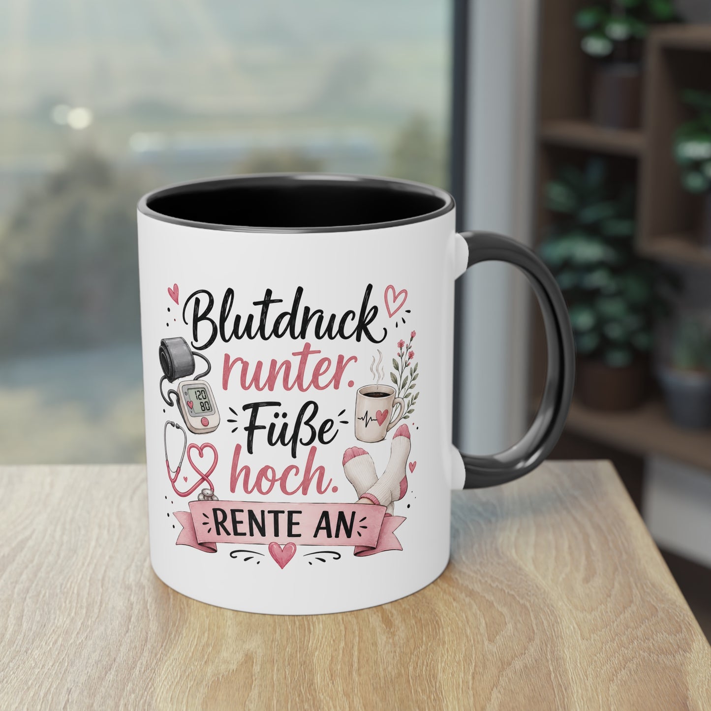 Blutdruck runter. Füße hoch. Rente an. 💗🩺☕
