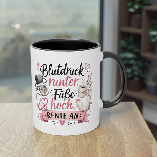 Blutdruck runter. Füße hoch. Rente an. 💗🩺☕