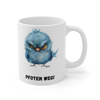 Pfoten Weg Vogel Tasse