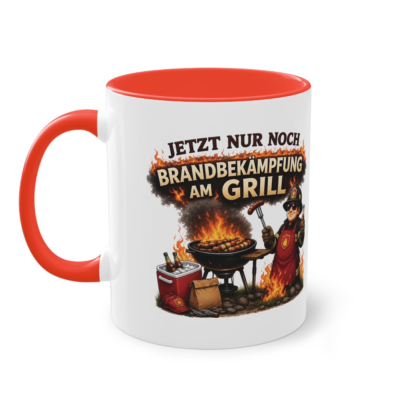 Jetzt nur noch Brandbekämpfung am Grill 🔥🌭🚒