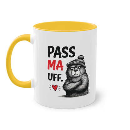 Tasse „Pass Ma Uff.“ – Berliner Schnauze trifft Bärenstärke 🐻☕❤️