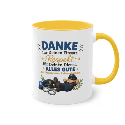 Danke für Deinen Einsatz. Respekt für Deinen Dienst. Alles Gute für den nächsten Lebensabschnitt. 👮☕💙