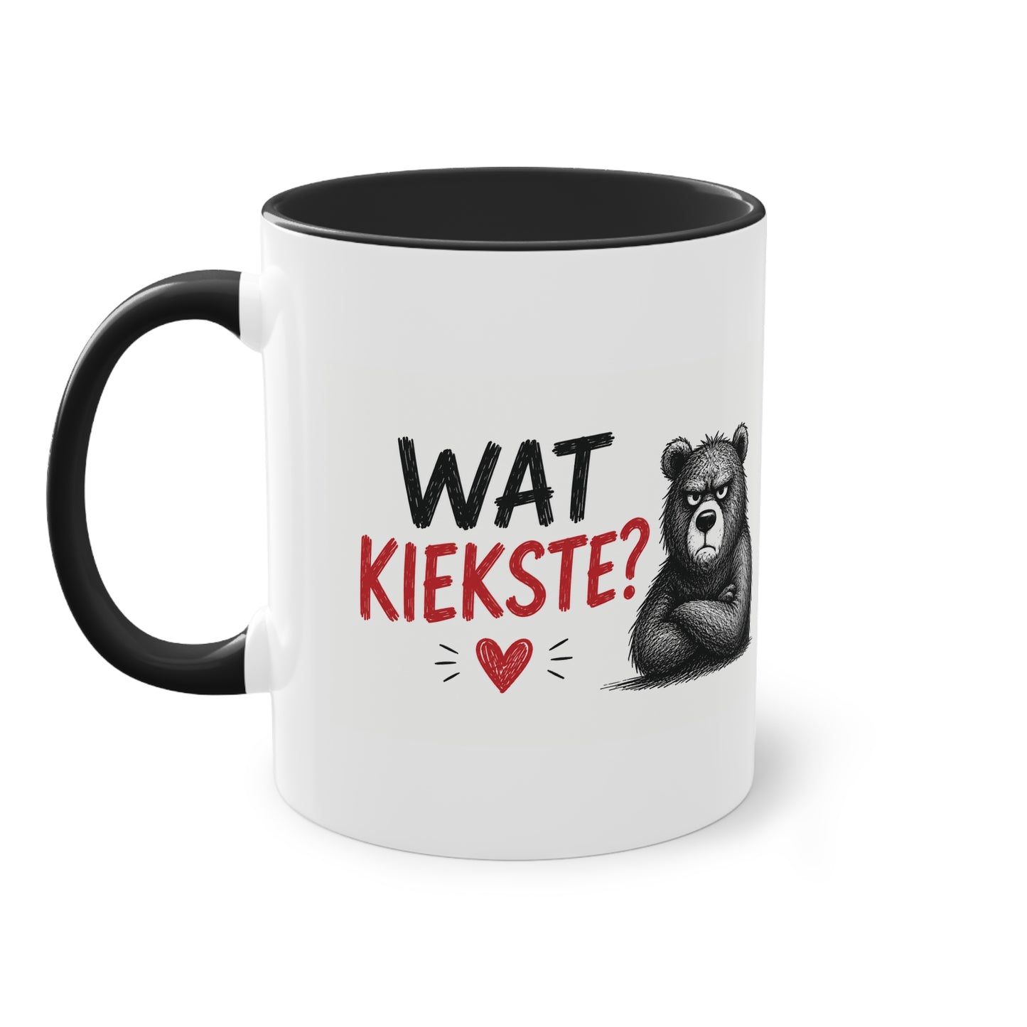 Tasse „Wat Kiekste?“ – Berliner Schnauze mit Humor ☕🐻