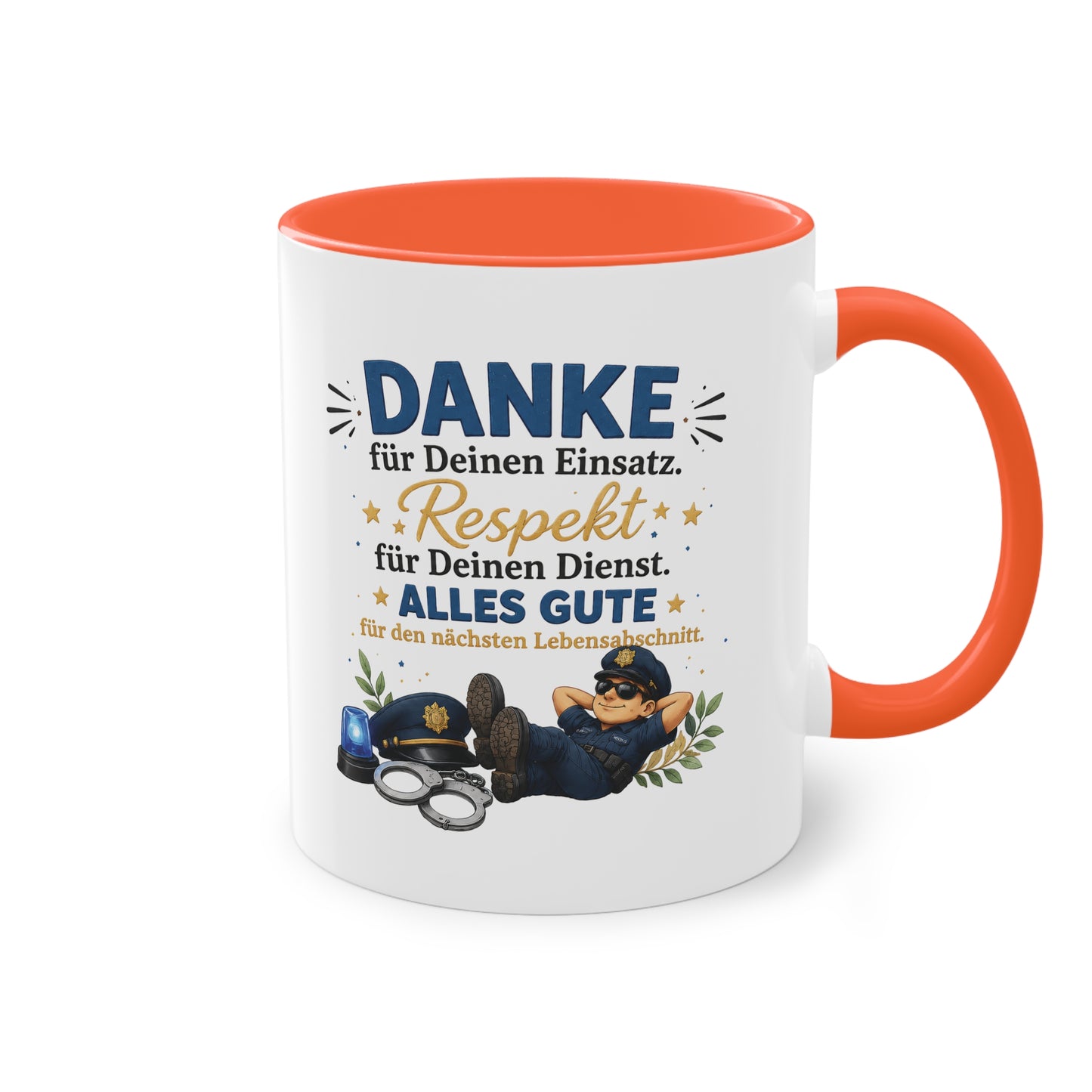Danke für Deinen Einsatz. Respekt für Deinen Dienst. Alles Gute für den nächsten Lebensabschnitt. 👮☕💙