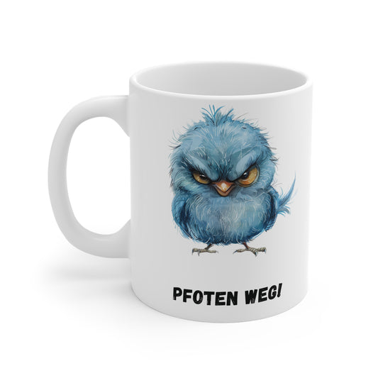 Pfoten Weg Vogel Tasse