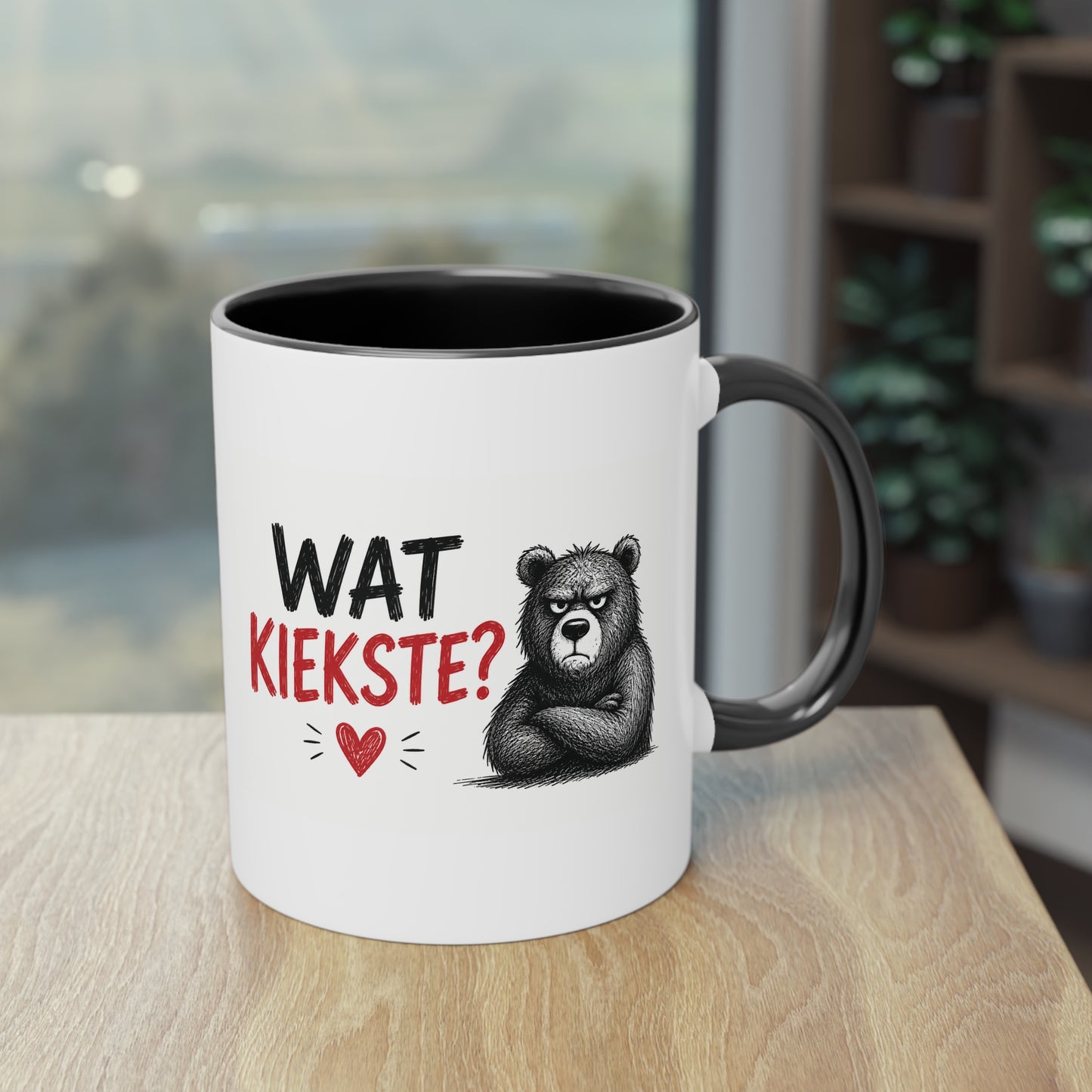 Tasse „Wat Kiekste?“ – Berliner Schnauze mit Humor ☕🐻