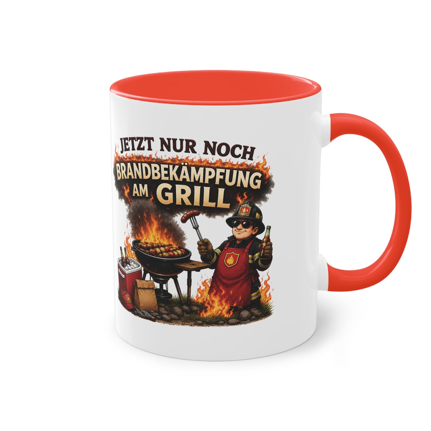 Jetzt nur noch Brandbekämpfung am Grill 🔥🌭🚒