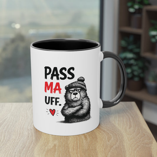 Tasse „Pass Ma Uff.“ – Berliner Schnauze trifft Bärenstärke 🐻☕❤️