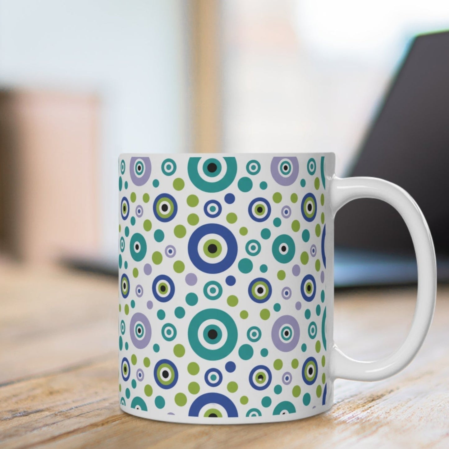 Nazar Muster Tasse – Frische Farben und positive Energie für jeden Tag