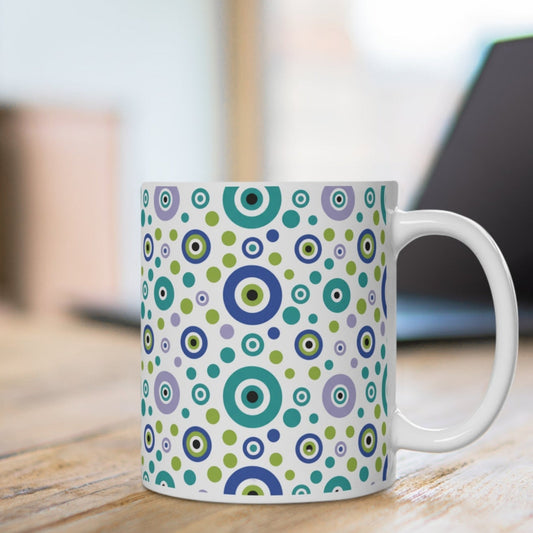 Nazar Muster Tasse – Frische Farben und positive Energie für jeden Tag