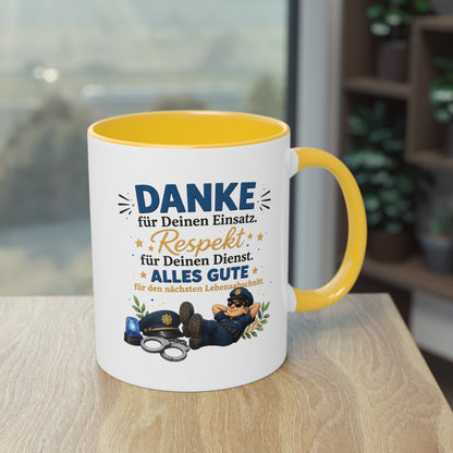 Danke für Deinen Einsatz. Respekt für Deinen Dienst. Alles Gute für den nächsten Lebensabschnitt. 👮☕💙