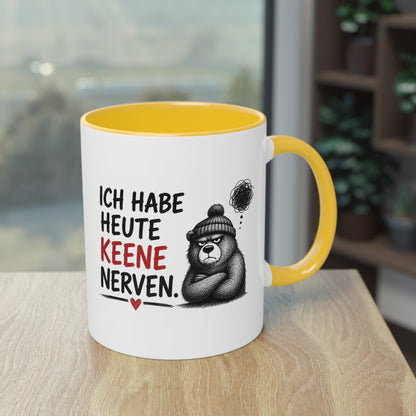 „Ich habe heute keene Nerven.“ – Berliner Sprüche Tasse mit Humor ❤️