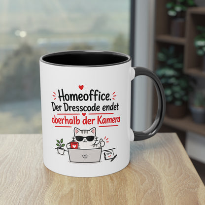 Homeoffice-Tasse – „Der Dresscode endet oberhalb der Kamera.“